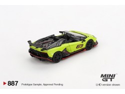 LAMBORGHINI AVENTADOR SVJ 63 ROADSTER VERDE SHOCK 2022 -1:64 - Mini GT