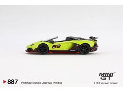 LAMBORGHINI AVENTADOR SVJ 63 ROADSTER VERDE SHOCK 2022 -1:64 - Mini GT