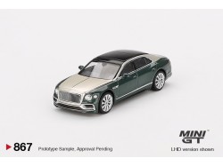 BENTLEY FLYING SPUR WHITE SAND VERDANT 2024 -1:64 - Mini GT