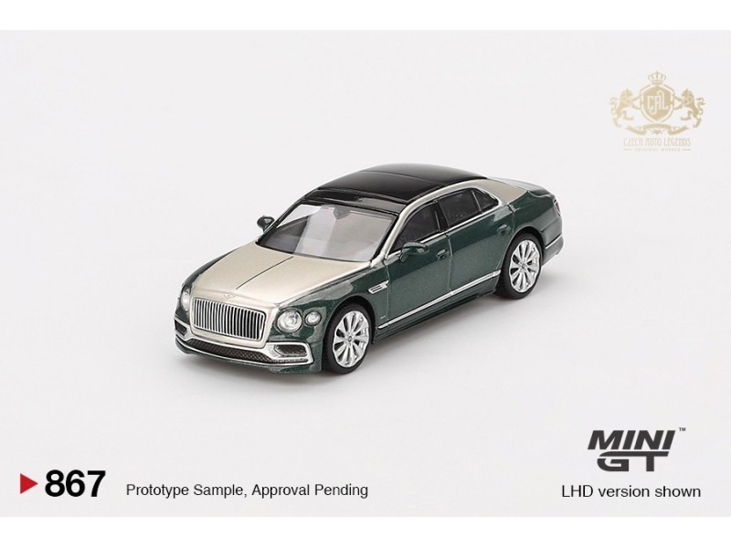 BENTLEY FLYING SPUR WHITE SAND VERDANT 2024 -1:64 - Mini GT