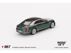 BENTLEY FLYING SPUR WHITE SAND VERDANT 2024 -1:64 - Mini GT