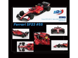 FERRARI SF23  nr.55 C. SAINZ MONACO GP 2023  -1:64 - BBR