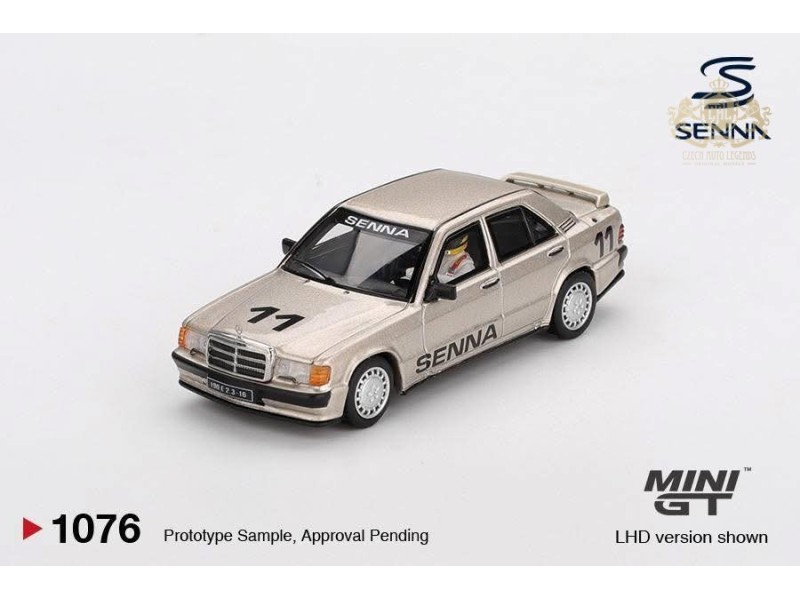 MERCEDES-BENZ 190E 2.3-16 nr.11 AYRTON SENNA RACE OF CHAMPIONS 1984 1:64 - Mini GT - blister
