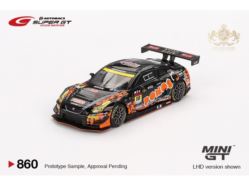 Nissan GT-R NISMO GT3 nr10 "PONOS GAINER GT-R" 2023 SUPER GT SERIES  -1:64 - Mini GT - blister