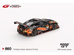 Nissan GT-R NISMO GT3 nr10 "PONOS GAINER GT-R" 2023 SUPER GT SERIES  -1:64 - Mini GT - blister