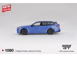BMW M5 (G99) TOURING MARINA BAY BLUE METALLIC 2024 -1:64 - Mini GT - blister