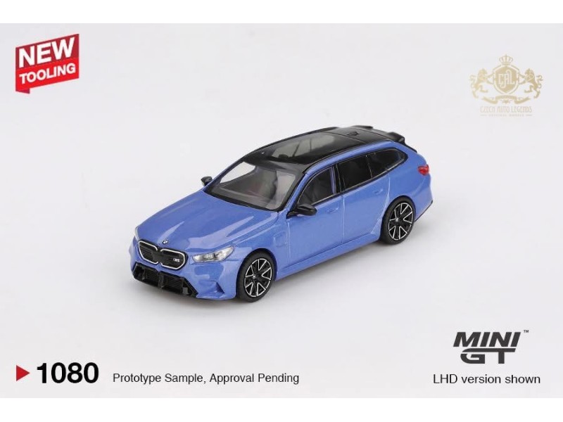 BMW M5 (G99) TOURING MARINA BAY BLUE METALLIC 2024 -1:64 - Mini GT