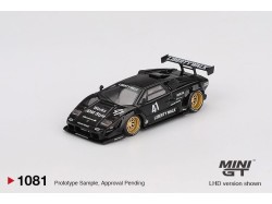 LAMBORGHINI COUNTACH LB-WORKS BLACK 2024 - 1:64 - Mini GT