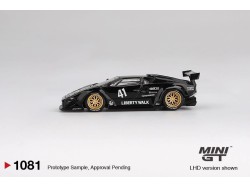 LAMBORGHINI COUNTACH LB-WORKS BLACK 2024 - 1:64 - Mini GT - blister