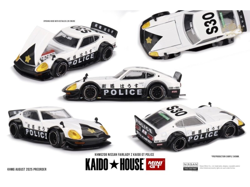 NISSAN FAIRLADY Z KAIDO GT POLICE 1978 - 1:64 - Kaido House