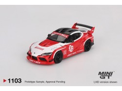 TOYOTA GR SUPRA LB-WORKS RED/WHITE 2025 - 1:64 - Mini GT