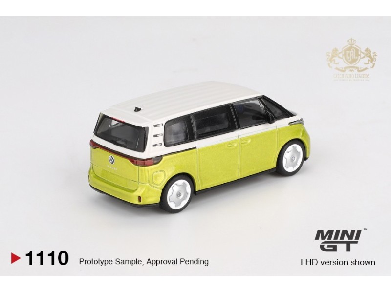 VOLKSWAGEN ID.BUZZ CANDY WHITE - POMELO YELLOW 2023 - 1:64 - Mini GT - blistr
