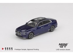 BMW I7 XDRIVE60 TANZANITE BLUE METALLIC 2022 - 1:64 - Mini GT