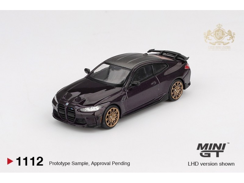 BMW M4 (G82) PERFORMANCE DAYTONA VIOLET 2021 - 1:64 - Mini GT - blister