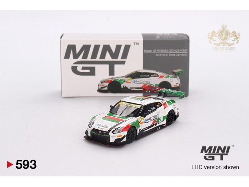 Nissan GT-R NISMO GT3 nr23 KCMG 2018 FIA GT World Cup Macau  - 1:64 - Mini GT