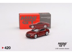 Bentley Continental GT Speed 2022 Candy Red  - 1:64 - Mini GT