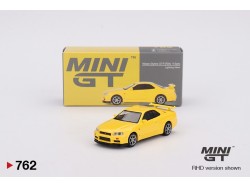 Nissan Skyline GT-R (R34) V-Spec Lightning Yellow - 1:64 - Mini GT