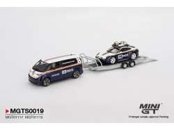 PORSCHE 911 DAKAR nr.718+ VOLKSWAGEN ID. BUZZ PORSCHE CENTRUM GELDERLAND 2025 - 1:64 - Mini GT