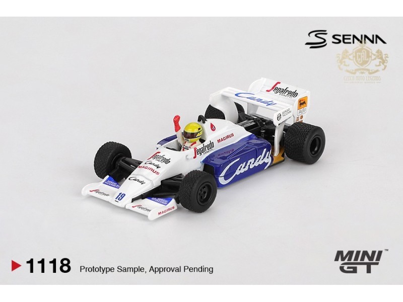 Toleman TG184 nr.19 Ayrton Senna 1984 Monaco Grand Prix 2nd Place - 1:64 - Mini GT