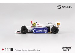 Toleman TG184 nr.19 Ayrton Senna 1984 Monaco Grand Prix 2nd Place - 1:64 - Mini GT - blistr