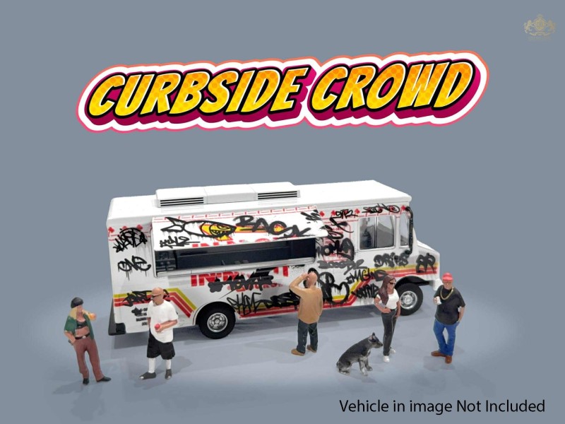 American Diorama Figure set – Curbside Crowd 1:64