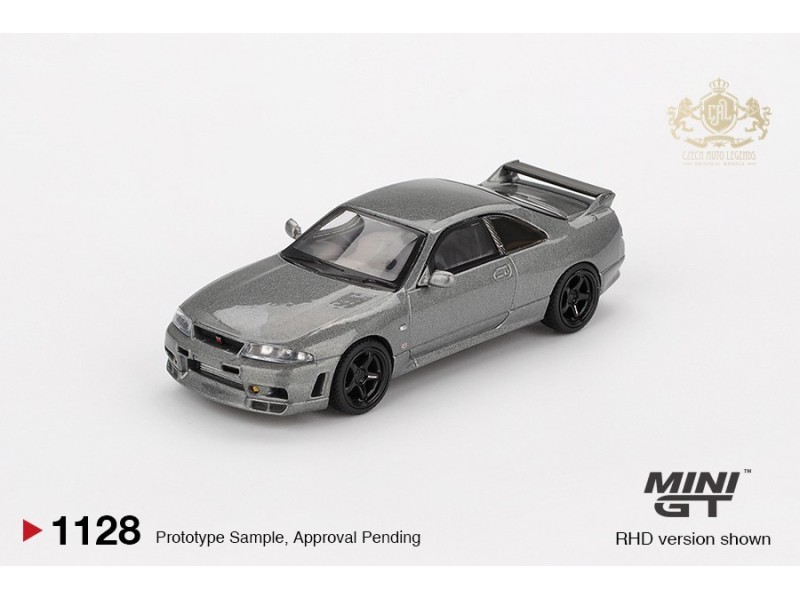 Mini GT NISSAN GTR (R33) NISMO BCNR33 CRS DARK METAL GRAY 1993 1:64 - MGT01128-R