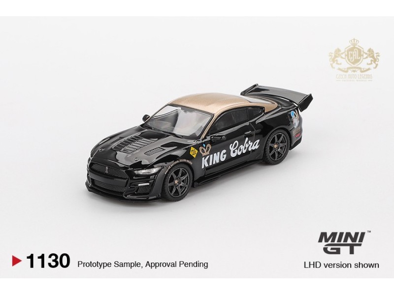 SHELBY GT500 DRAGON SNAKE CONCEPT BLACK & GOLD 2020 - 1:64 - Mini GT - blister