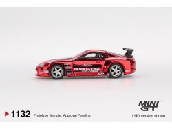 TOYOTA SUPRA (A80) TOP SECRET GT-300 RED CHROME 2014 - 1:64 - Mini GT - blister