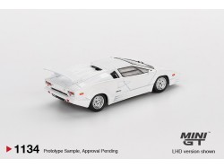 LAMBORGHINI COUNTACH 25TH ANNIVERSARY WHITE 1989 - 1:64 - Mini GT