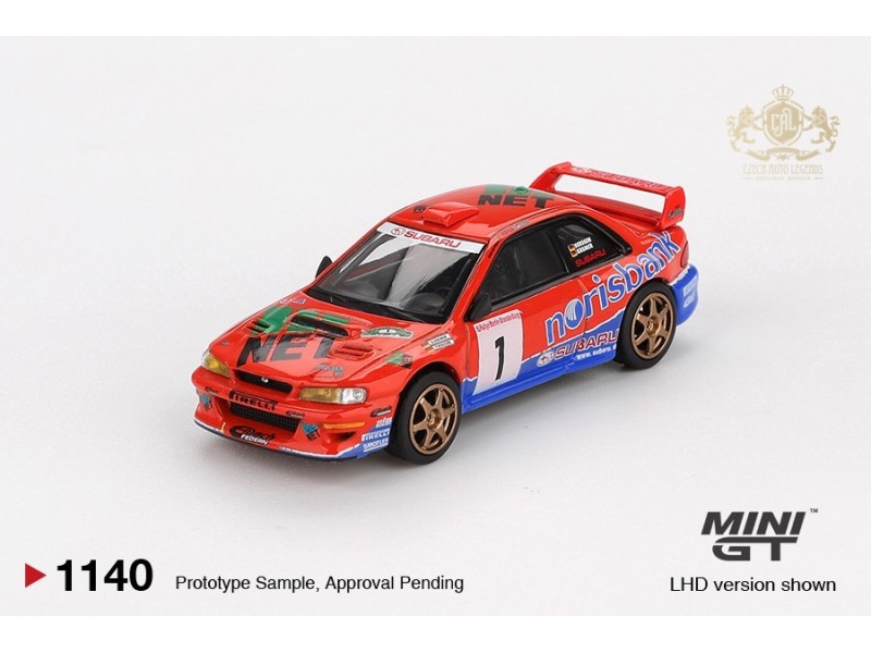 SUBARU IMPREZA WRC97 nr.1 DRM CHAMPION 1999 - 1:64 - Mini GT - blistr