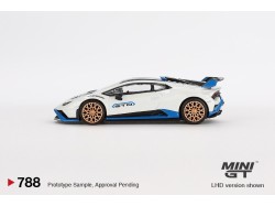 Lamborghini Huracán STO Bianco Asopo 2023 - 1:64 - Mini GT