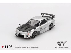 MAZDA RX7 (FD3S) RE-AMAMIYA SILVER METALLIC 2004  -1:64 - Mini GT