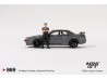 NISSAN SKYLINE GT-R (R32) NISMO NISMO GUNMETAL WITH TSUGIO MATSUDA 1992 -1:64 - Mini GT