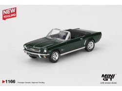 FORD MUSTANG CONVERTIBLE HIGHLAND GREEN 1964  -1:64 - Mini GT