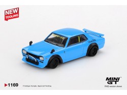 NISSAN HAKOSUKA BABY BLUE NISSAN LB★WORKS HAKOSUKA 2015  -1:64 - Mini GT - blistr