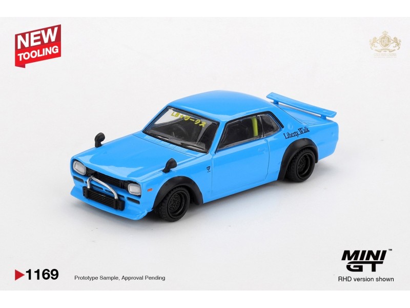 NISSAN HAKOSUKA BABY BLUE NISSAN LB★WORKS HAKOSUKA 2015  -1:64 - Mini GT - blister
