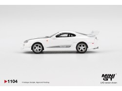 TOYOTA SUPRA MK4 (A80) VEILSIDE COMBAT V-I WHITE PEARL met- 2014  -1:64 - Mini GT - blister