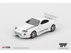 TOYOTA SUPRA MK4 (A80) VEILSIDE COMBAT V-I WHITE PEARL met- 2014  -1:64 - Mini GT - blister