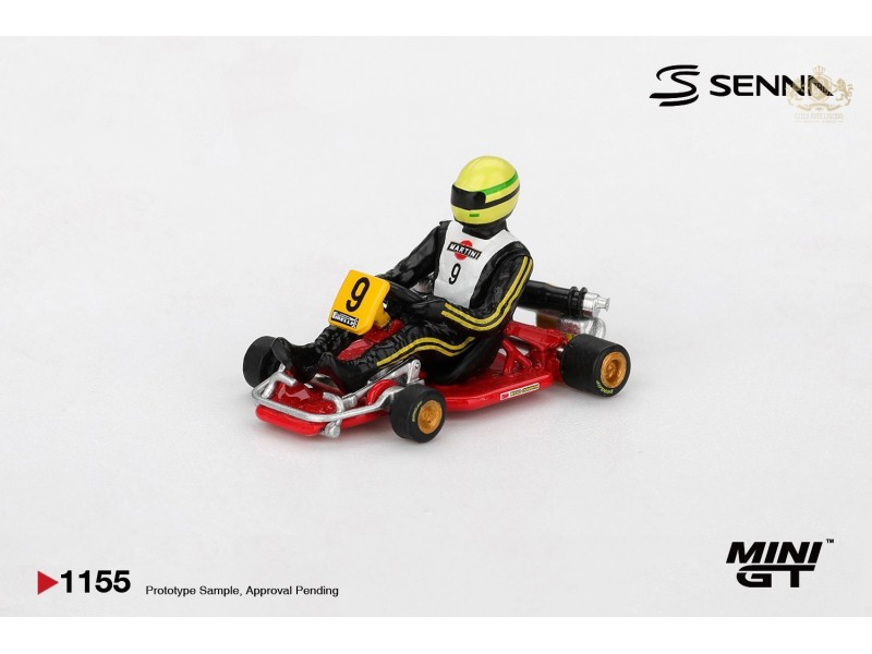 SENNA KART FORMULA K nr.9 AYRTON SENNA DA SILVA KARTING W. CH. 1981  -1:64 - Mini GT