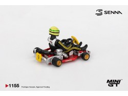 SENNA KART FORMULA K nr.9 AYRTON SENNA DA SILVA KARTING W. CH. 1981  -1:64 - Mini GT