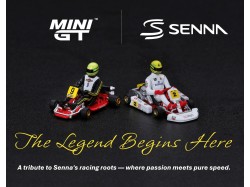 SENNA KART FORMULA K nr.9 AYRTON SENNA DA SILVA KARTING W. CH. 1981  -1:64 - Mini GT - blister