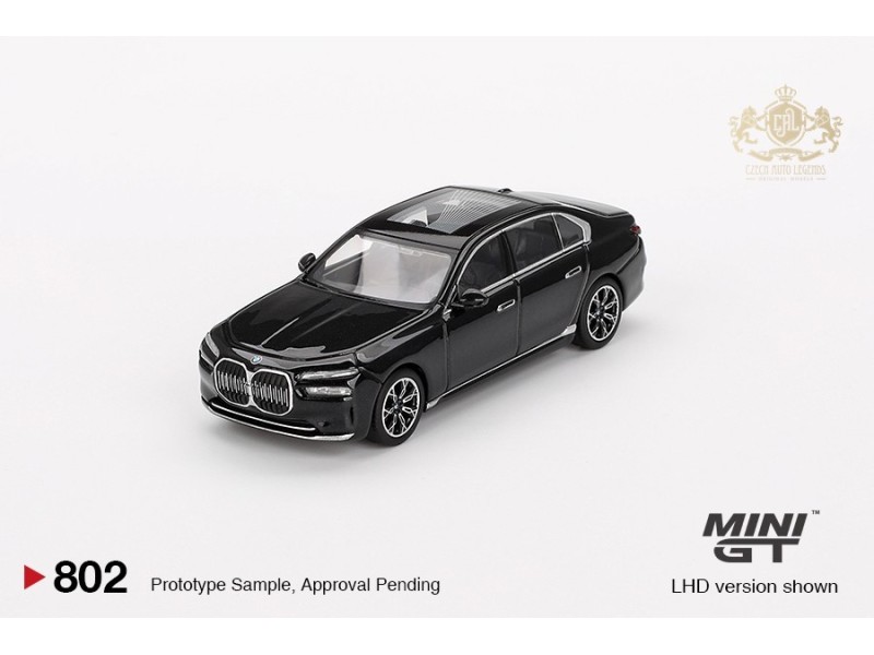 BMW i7 xDrive60 Black Sapphire 2024 - 1:64 - Mini GT