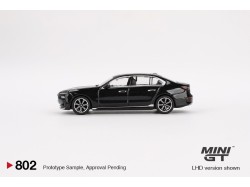 BMW i7 xDrive60 Black Sapphire 2024 - 1:64 - Mini GT