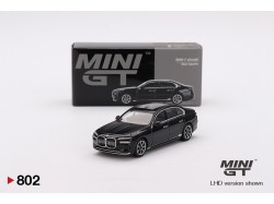 BMW i7 xDrive60 Black Sapphire 2024 - 1:64 - Mini GT