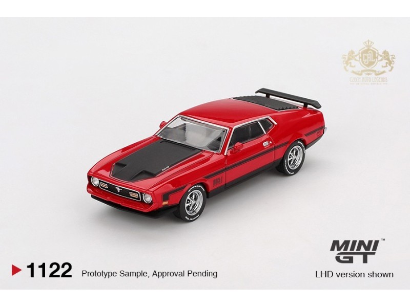 FORD MUSTANG MACH 1 RACE RED 1971 -1:64 - Mini GT