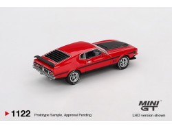 FORD MUSTANG MACH 1 RACE RED 1971 -1:64 - Mini GT - blister