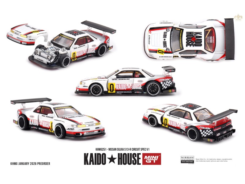 NISSAN SILVIA S13-R CIRCUIT SPEC V1 1991  - 1:64 - Kaido House