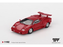LAMBORGHINI COUNTACH 25TH ANNIVERSARY RED 1988 -1:64 - Mini GT
