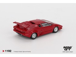 LAMBORGHINI COUNTACH 25TH ANNIVERSARY RED 1988 -1:64 - Mini GT- blistr