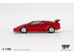 LAMBORGHINI COUNTACH 25TH ANNIVERSARY RED 1988 -1:64 - Mini GT- blistr